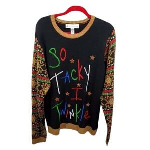 Ugly light‎ up Christmas sweater so tacky Iarge men's size large